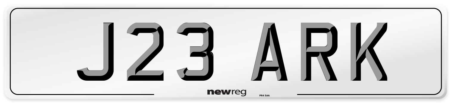 J23 ARK Number Plate from New Reg